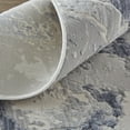 thumbnail image 5 of HomeRoots 514174 12 x 15 ft. Ivory & Blue Abstract Power Loom Distressed Rectangle Area Rug, 5 of 8