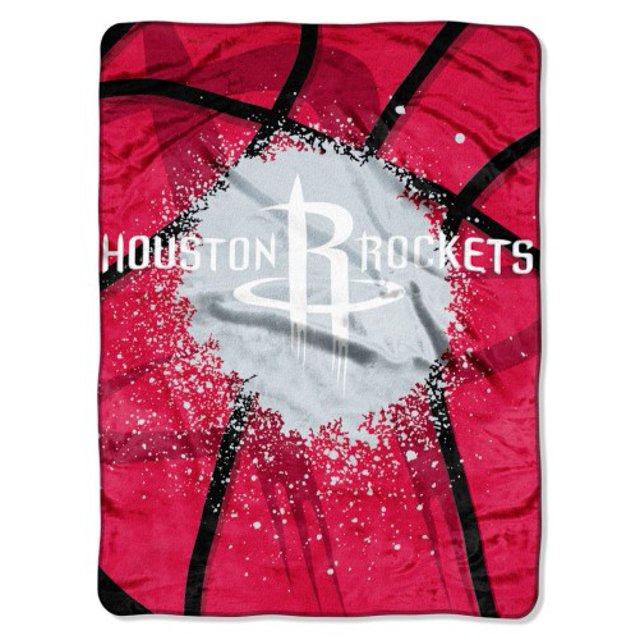 Couverture en Peluche Raschel Royal Houston Rockets 60"x80 Pouces - Design Shadow Play