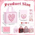 thumbnail image 2 of 12 Sets/48 Pcs Large  Bags for Mother's Day Include 12 Inch Non Woven Happy Mother's Day Goodie Bags with Handles Heart Love Greeting Cards Envelopes Stickers for Mom from Daughter Son, 2 of 6