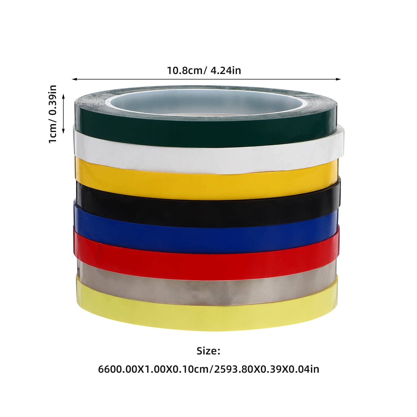 Worgeous 8 Rolls Painter's Masking Tape for Walls, Crafts, Painting, Home Improvement, Strong Adhesive, Easy to Remove