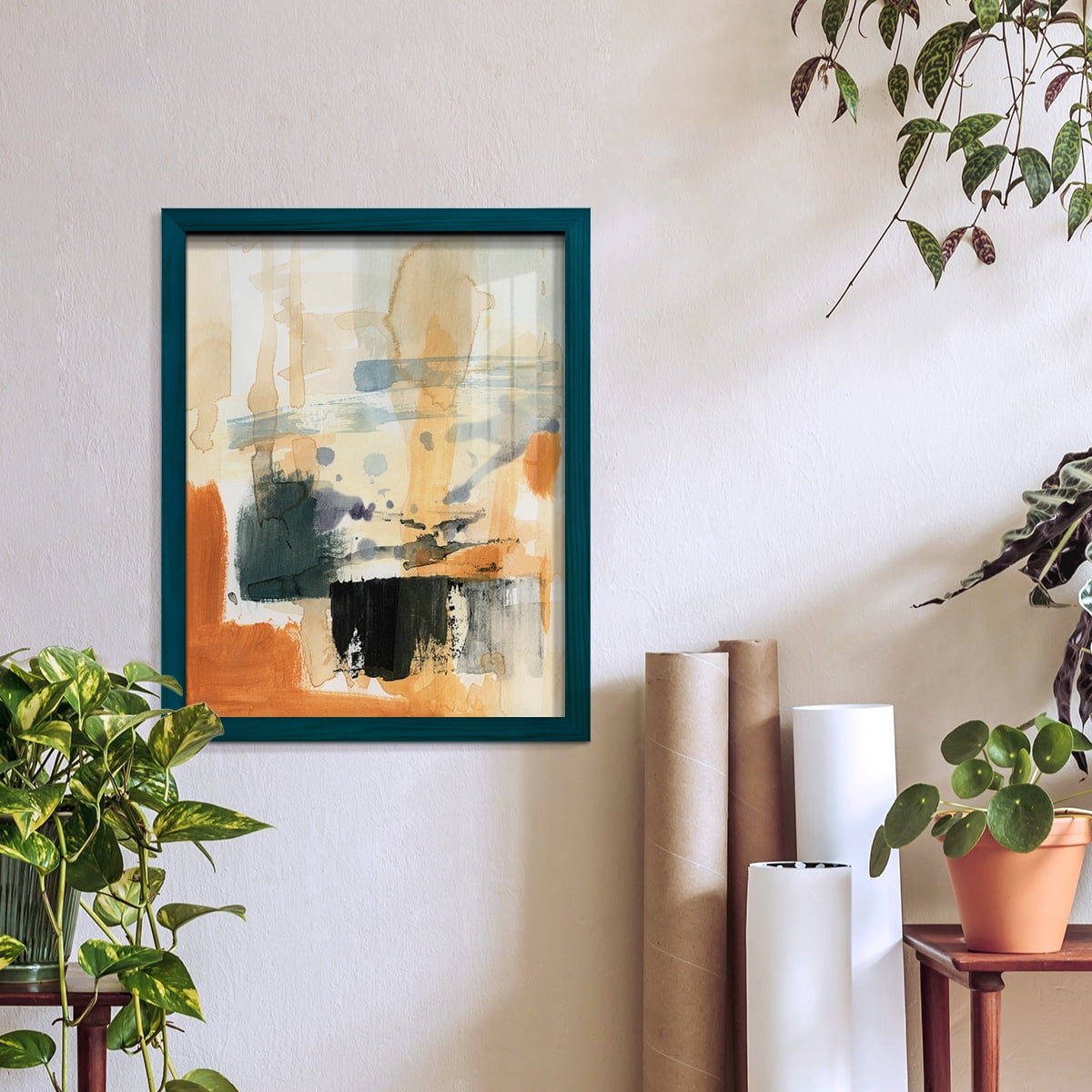Seria III - Framed Print w/glass - Ocean Blue