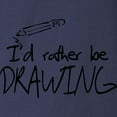 thumbnail image 3 of CafePress - I'd Rather Be Drawing Long Sleeve T Shirt - Long Sleeve Dark T-Shirt, 3 of 4