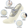 thumbnail image 5 of HAOTAGS 3 Pairs Pilates Socks for Women, Non Slip Grip Yoga Socks for Ballet, Dance, Barefoot Workout Beige One Size, 5 of 8