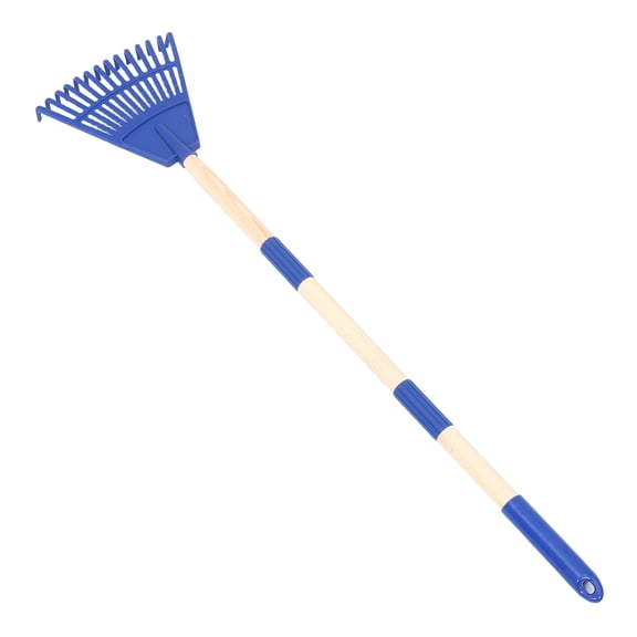 BESTYASH Plastic Garden Rake, Blue, 14-Teeth, Efficient Leaf Cleanup, Ergonomic Handle