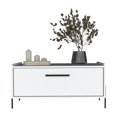 thumbnail image 4 of 22.40 in Depth, 33.10 in Width, White - Single Shelf Storage - Fits Small Rooms - Add Style & Function to Any Space, 4 of 5