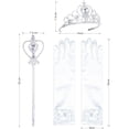 thumbnail image 4 of Sunny Fashion Flower Girls Dress White Princess Crown Dress Up Party 8 Years, 4 of 5