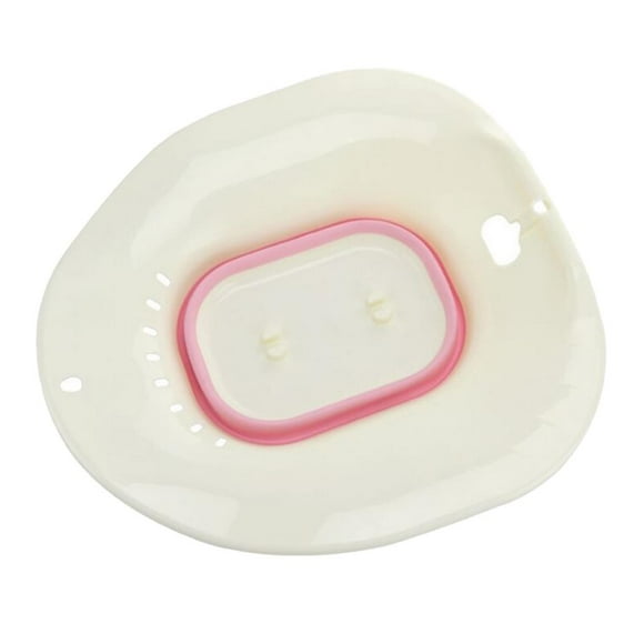 Baño de asiento para inodoro Yuyangstore Plegables de plástico Sitz Perineal Hemorrhoidal Rosado