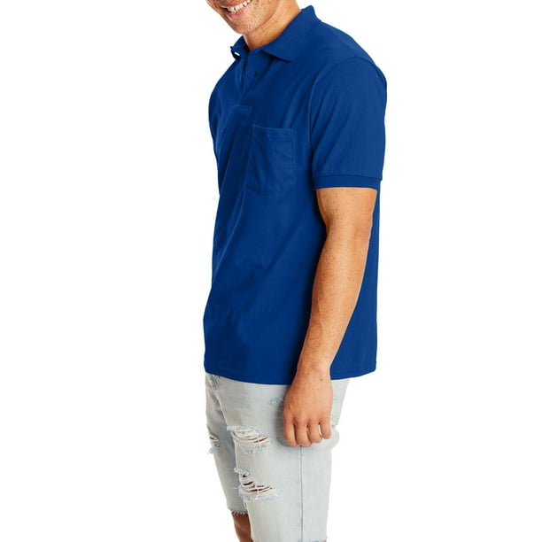 men's 2 pocket polo shirts