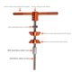 thumbnail image 4 of De Presión Para Auriculares De Bicicleta De Montaña Instalación Suave Del Eje Central Bb Herramienta De Juego De Muñeca A Presión Con Paso De Rosca Fino Para Bicicleta Kearding OD006501-00, 4 of 7