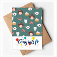 thumbnail image 1 of Cat Sakura Rice Teapot Japan Wedding Cards Congratulations Greeting Envelopes, 1 of 3