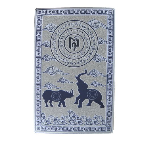 Feng Shui Import LLC 4080 Blue Rhino Elephant Anti Burglary Talisman Card