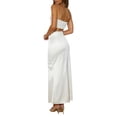 thumbnail image 5 of Biekopu Women Summer 2 Pieces Outfits Rhinestone Camisole Sleeveless Sling Tank Tops and Wrapped Hip Long Skirts Set, 5 of 7