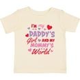 thumbnail image 3 of Inktastic Valentine's Day I'm My Daddy's Girl and My Mommy's World Girls Baby T-Shirt, 3 of 5