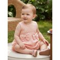 thumbnail image 5 of BemeyourBBs Toddler Baby Girl Summer Outfits Cute Daisy Dot Print Two Bowknot Sleeveless Tank Tops Ruffle Elastic Waist Shorts Set 2Pcs Summer Clothes, 5 of 9