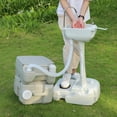 thumbnail image 7 of Ktaxon 10L Wash Sink and 20L Toilet Combo Removable Hand Washing Station, 7 of 7