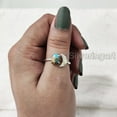thumbnail image 4 of Natural Oyster Copper Turquoise Ring, Copper Turquoise Ring, December Birthstone, Crescent Moon Adjustable Ring, Toe Ring, 925 Sterling Silver, Womens Ring, Christmas, Handmade Statement Jewelry, 4 of 8