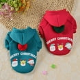 thumbnail image 2 of Pet Sweater Fur Ball Decoration Print - Soft Comfortable Keep Warm, Dress Up Fleece Christmas Elements Dog Hoodie for Winter, 2 of 8