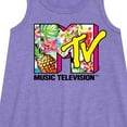 thumbnail image 2 of MTV Logo - Hawaiian Collage - Toddler and Youth Girls A-line Dress, 2 of 4
