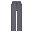 thumbnail image 4 of QATAINLAV Capri Pants for Women Summer 2025 Casual Chino Hiking Pants Loose Comfy Wide Leg Work Cropped Trousers with Pockets Dark Gray M Ofertas Flash Del Dia, 4 of 6