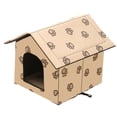thumbnail image 4 of Casa para gatos al aire libre, casa para mascotas, caseta para perros pequeños, muebles, cueva para perros, cachorros, gatitos, refugio portátil para Amarillo Yinane Cama para perros y gatos., 4 of 8