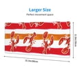 thumbnail image 3 of Pofeuu Red Lobster Print Desk Mat for Keyboard and Mouse，Computer Desk Matt for Desktop，Large Mouse Pad for Desk，Desk Pads on Top of Desks 12x31.5in, 3 of 8
