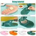 thumbnail image 4 of Dumplings Skin Pressing Mould Washable Pastry Making Doughs Molds Skin Hand Press Pressing Multi-purpose Wonton Pancake Wrapper Baking Restaurant White, 4 of 8