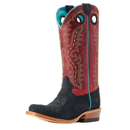 

Ariat Womens 10044402 Futurity Boon Roughout Crimson Top Boot 6 B Black