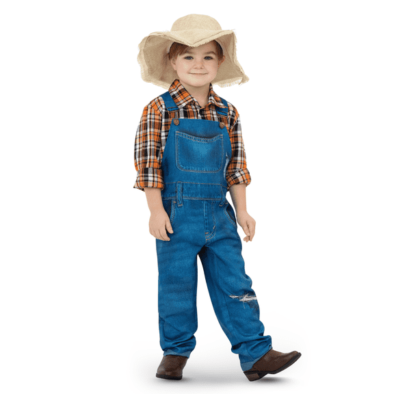 Dress Up America Girls Farmer Costume Set – Classic Farm Outfit for Children, Dress Up, Halloween & School Events