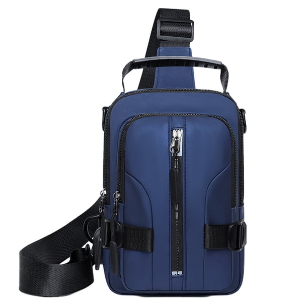 Mochila De Poliéster Para El Pecho Riñonera impermeable tipo bandolera con puerto de carga, 23 x 15 x 4,8 cm, ligera, para senderismo y acampada JASKFLY