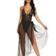 thumbnail image 2 of Body de encaje sexy para mujer Perspectiva Vestido largo Ropa de dormir Ropa de dormir, Negro, M sidaley XX000214-03, 2 of 7