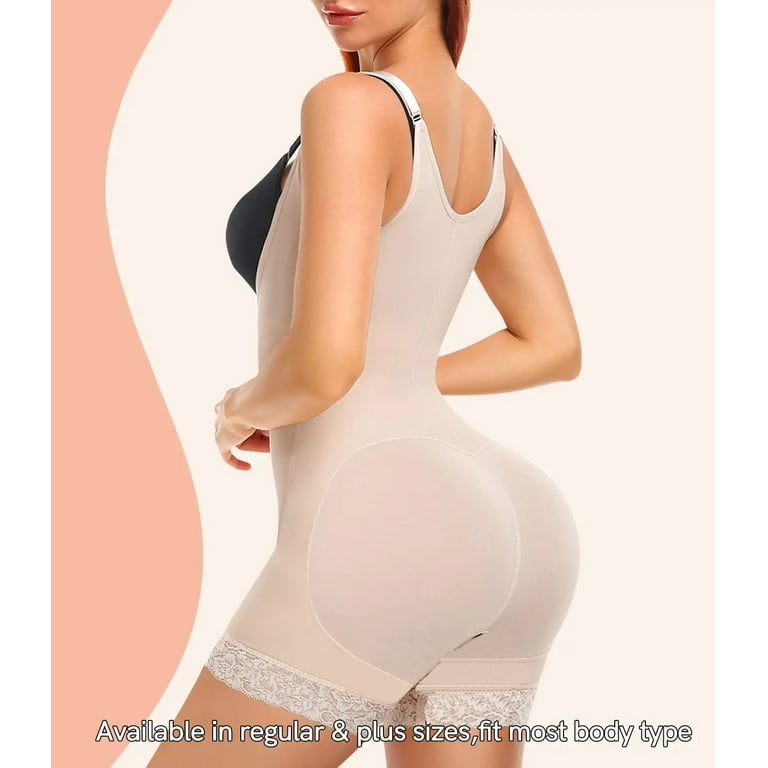QRIC Fajas Colombianas Reductoras y Moldeadoras Postparto Full Bodysuit  Shapewear waist slimming Body Shaper girdles for Women Compression Garments  (S-3XL) 