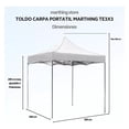 thumbnail image 3 of Toldo Carpa Lona Plegable Reforzado Impermeable Portátil 3x3M, 3 of 5