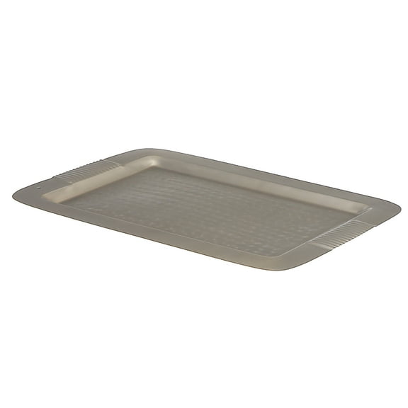 Masion Concepts Rectangular Hammered Tray 17" X 12" Champagne ,Champagne,Metal, 16.73 L x 12 W x 0.5 H