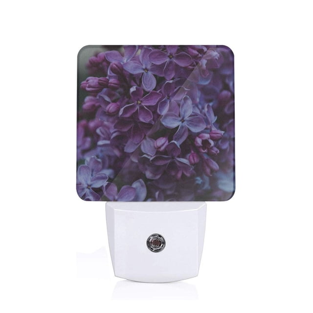 Fotbe Lilac Luz Nocturna LED, Luz de Noche con Sensor de Luz Natural de Anochecer a Amanecer, Se Enchufa a la Pared, Blanco Cálido 0.5W-EU