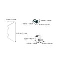 thumbnail image 3 of Glass Greenhouse Accessories Fixing Buckle W Type Clips Plastic Stainless Steel, 3 of 6