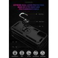 thumbnail image 2 of for Motorola Moto G Stylus 5G 2021 Case, Armour Silicone TPU Bumper Cover with Rotable Magnetic Ring Stand, Military Shockproof Absorption Protective Cell Phone Case for Moto G Stylus 5G Black, 2 of 7