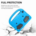 thumbnail image 2 of Dteck Kids Case For Samsung Galaxy Tab A4S /Galaxy Tab A 8.4 (2020) , Shockproof Light Weight Handle Stand Case EVA Foam Protective Cover with Kickstand,Blue Sparrow, 2 of 8