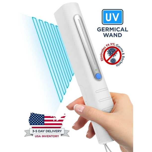 UV Light Sanitizer, Portable Disinfection and Sterilizer UVC Wand for Killing Germs, Bacteria