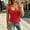 Red, variant on IUYRTFE Women's Sleeveless Round Neck Tank Top Loose Fit Casual Summer Basic Vest