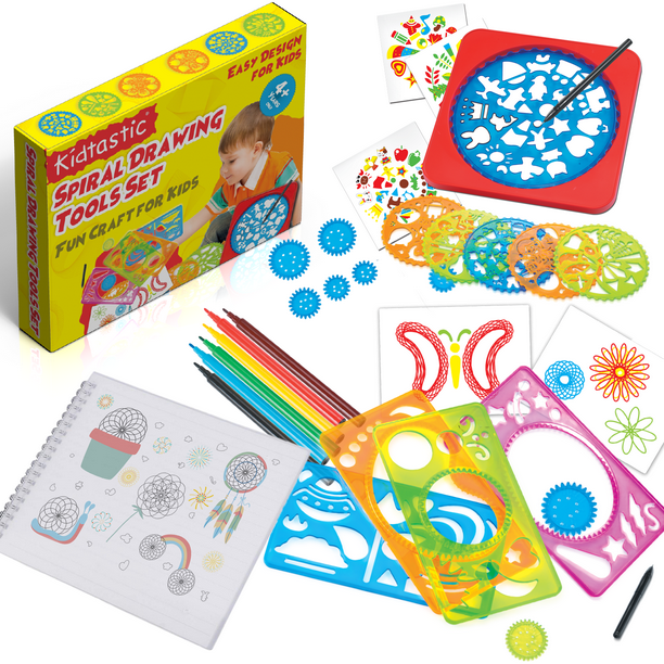 Kidtastic Spiral Drawing Kit for Kids Ages 3 and Up DesignYourown