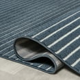 thumbnail image 5 of JONATHAN Y SCANDINAVIAN 5 x 8 Area Rug, Aarhus Minimalist Striped - Navy/ivory, SCN102A-5, 5 of 9