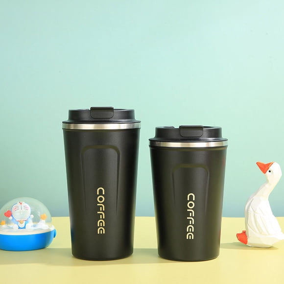 Taza de café de acero inoxidable de tres generaciones, taza térmica portátil al vacío, taza de agua simple para automóvil