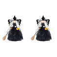 thumbnail image 1 of Muñeca Bruja Halloween Con Escoba Adorno (ala Mariposa) Color, 1 of 3