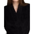 thumbnail image 3 of TowelSelections Women's Soft Plush Robe Fleece Kimono Spa Bathrobe Large/X-Large Black, 3 of 6