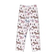 thumbnail image 6 of Uemuo Cute Dog Pattern Men's Wide Leg Palazzo Lounge Pants with Pockets Light Weight Loose Comfy Casual Pajama Pants-Medium, 6 of 9