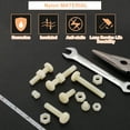 thumbnail image 4 of 50Sets Nylon Screw Nut Assortment, M6-1x10mm Slotted Pan Head Screws & M6 Nuts, 4 of 6
