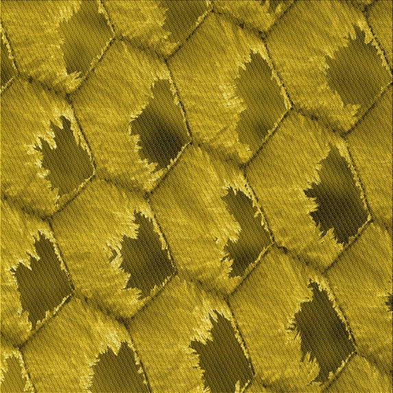 Ahgly Company Indoor Square Patterned Dark Bronze Brown Area Rugs, 4' Square