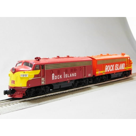 LIONEL Rock Island Legacy F7 AA Diesel Locomotive Engine Set O Gauge 2433210