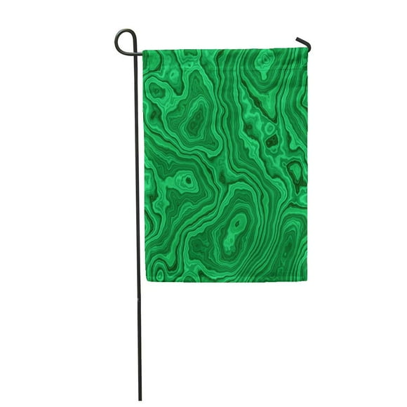 NUDECOR Green Pattern Malachite Abstract Closeup Continuous Detailed Flagstone Gem Garden Flag Decorative Flag House Banner 28x40 inch