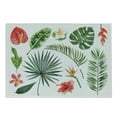 thumbnail image 1 of Aloha Cutting Board, Tropical Plants Set Jungle Rainforest Elements Blossoms and Leaves, Decorative Tempered Glass Cutting and Serving Board, Small Size, Multicolor, by Ambesonne, 1 of 1